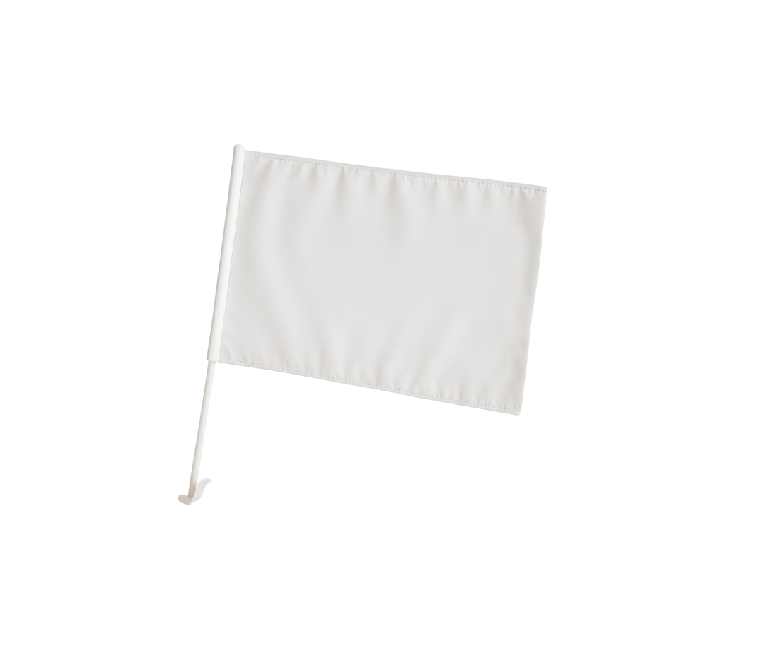 Sublimation Car Flag W/ Pole by Neptune Transfers