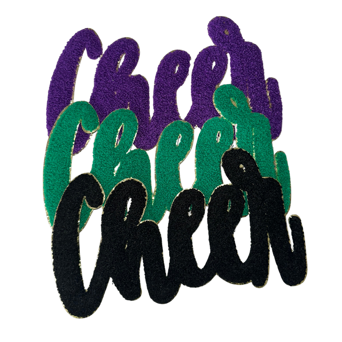 Cursive Cheer Chenille Patch by Neptune Transfers