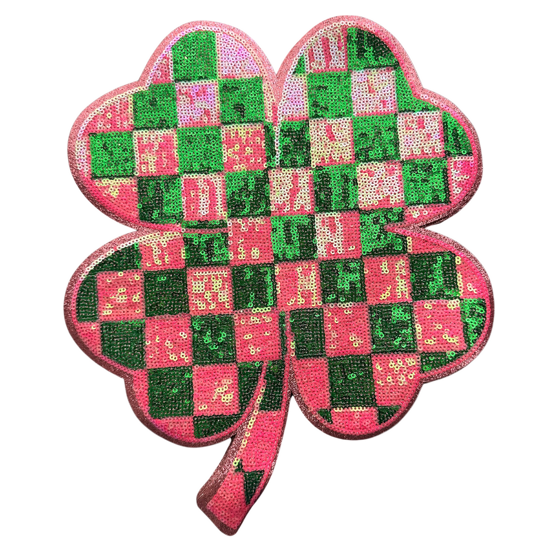 Retro Checkered Shamrock by Neptune Transfers