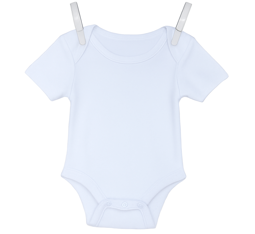 Unisex Poly/Cotton Short Sleeve Lap Shoulder Bodysuit